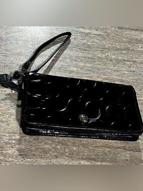 Coach Black Wristlet